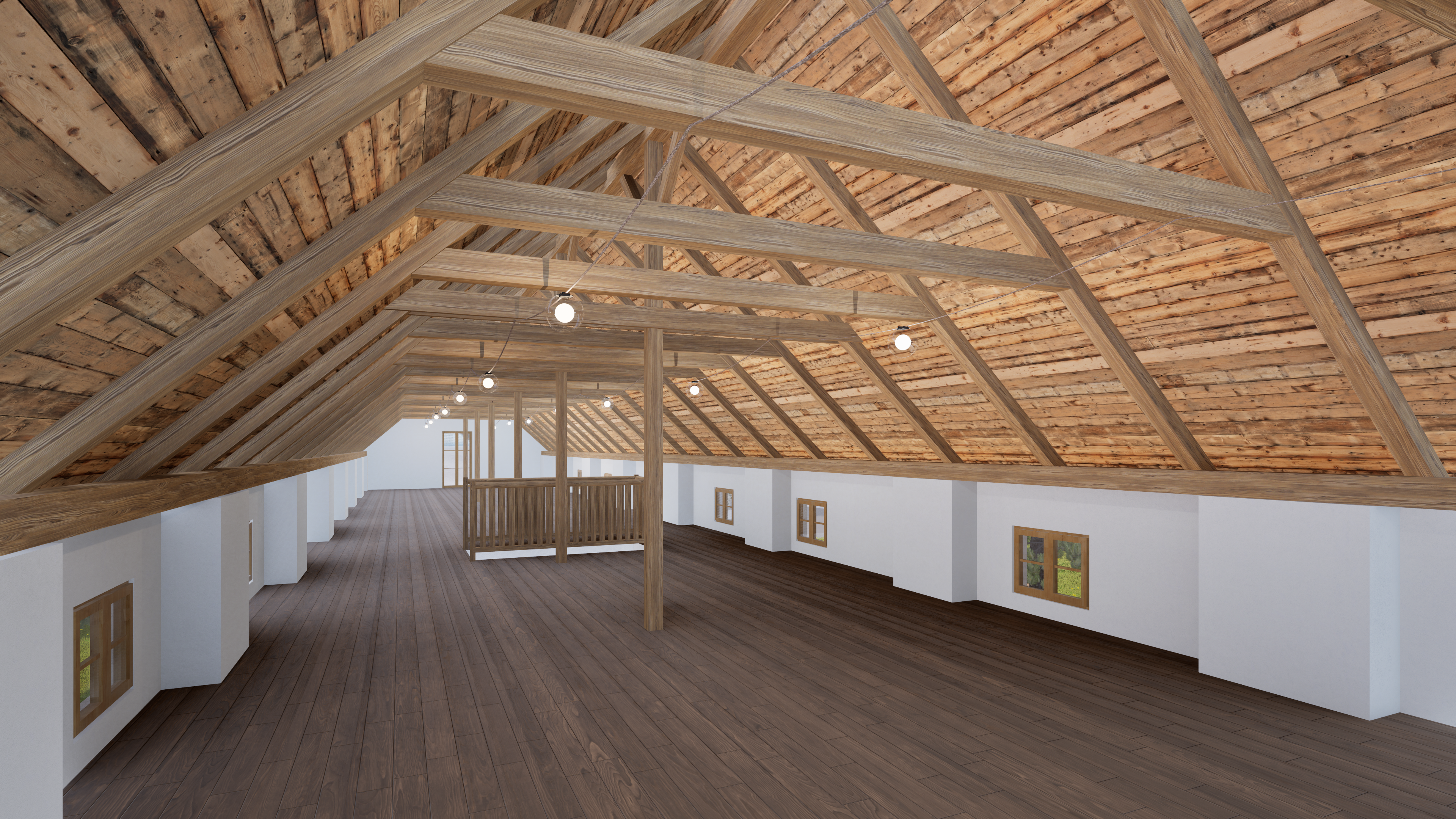 Podkrovní sál — vizualizace 2